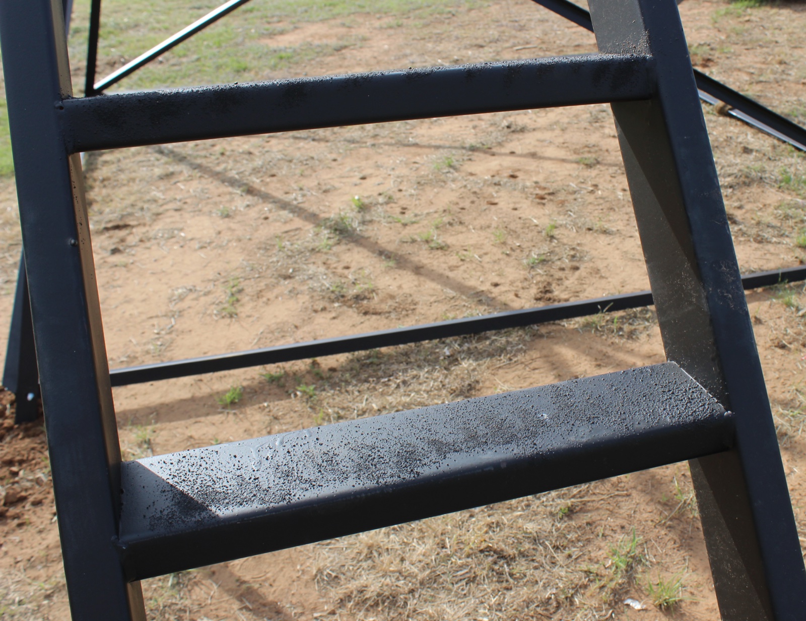 Dual-rail ladder steps