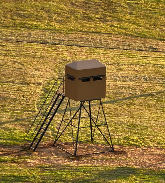 4x6 blind on 10ft tower, tan
