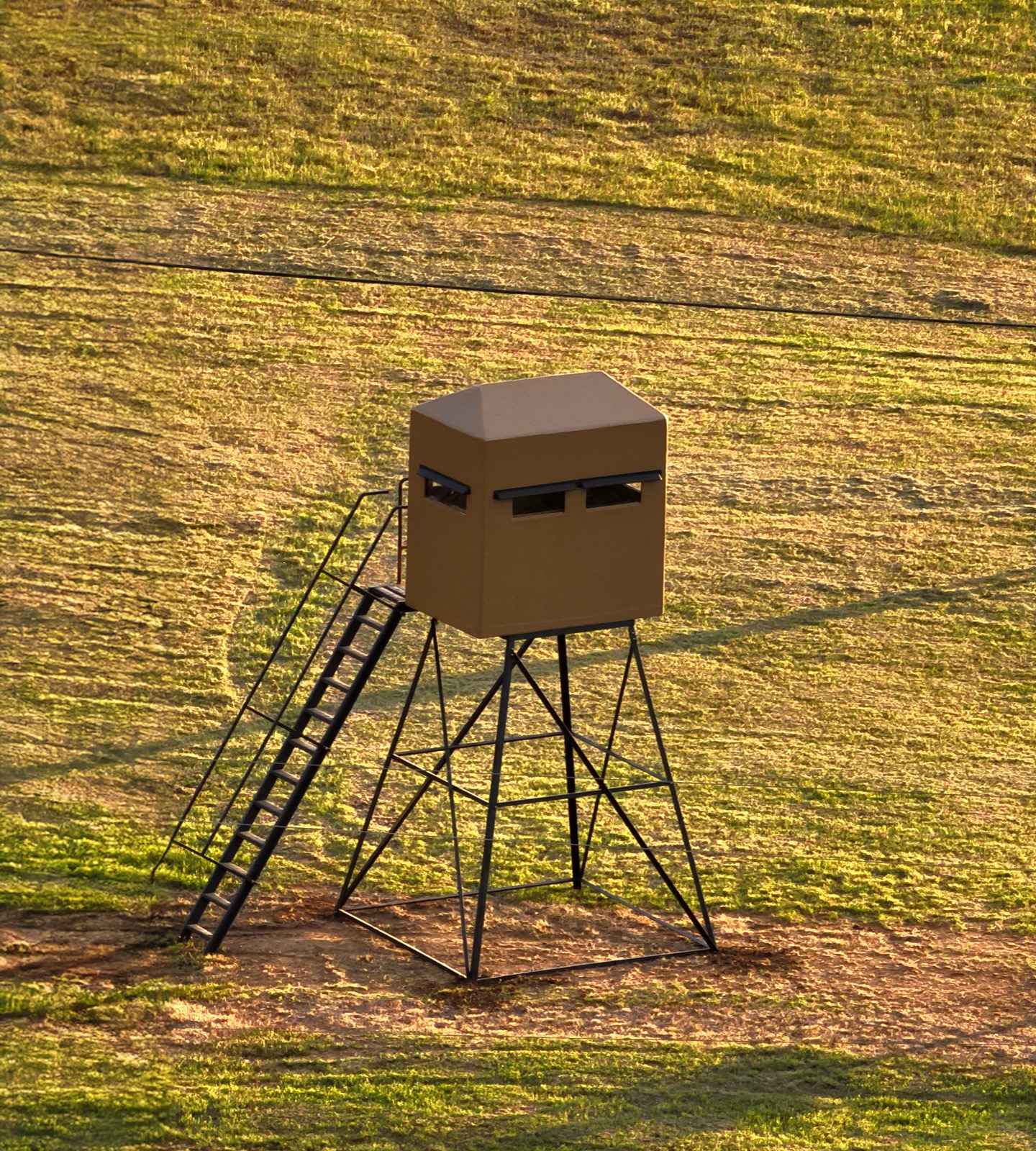 4x6 blind on 10ft tower, tan