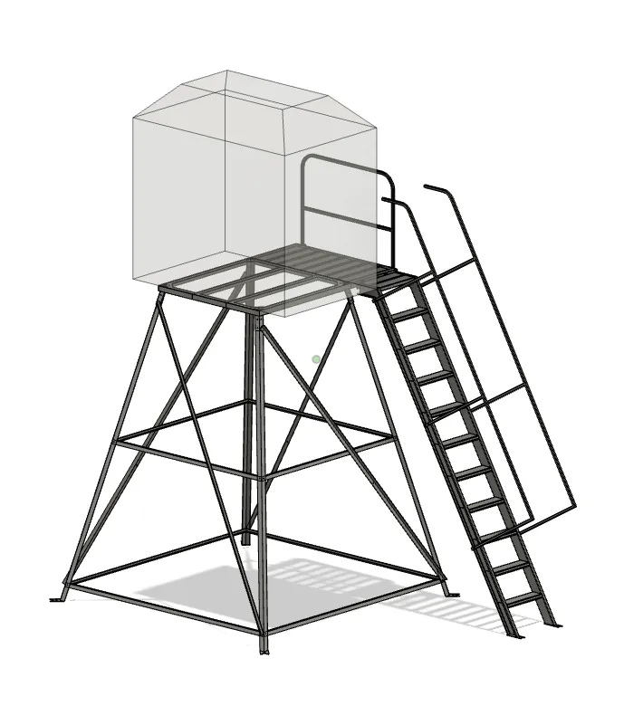 VisionX 10ft steel tower